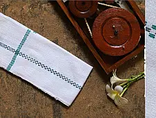 Swavalamban ◉ Handwoven ◉ Cotton Napkins ◉ 2 { white }